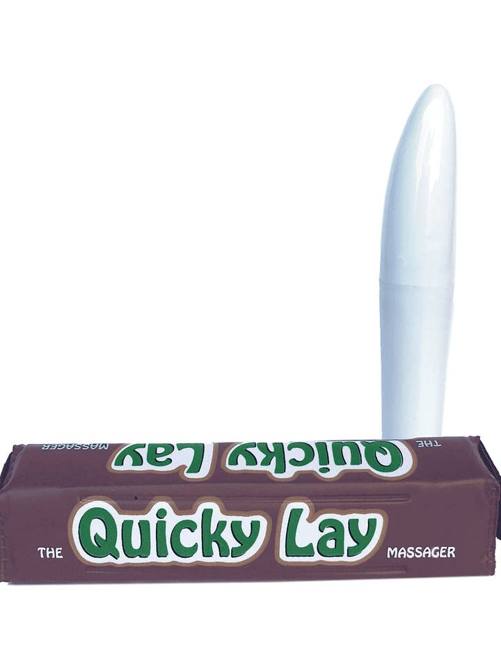 Quicky Lay- Novelty Travel Personal Massager for wholesale by Little Genie Productions