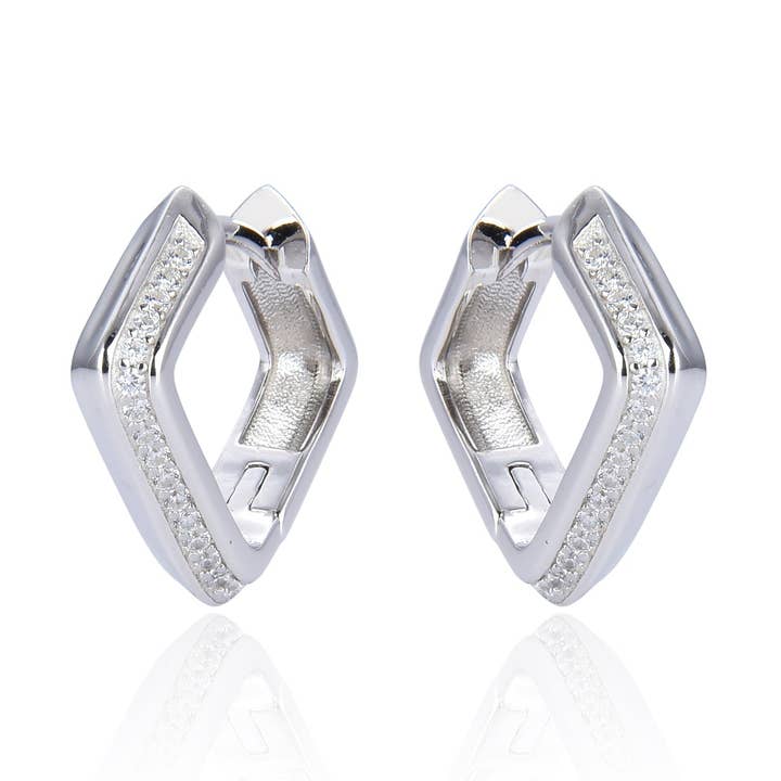 BO Creoles Square Halvslät för wholesale av ELLA JEWELS PARIS