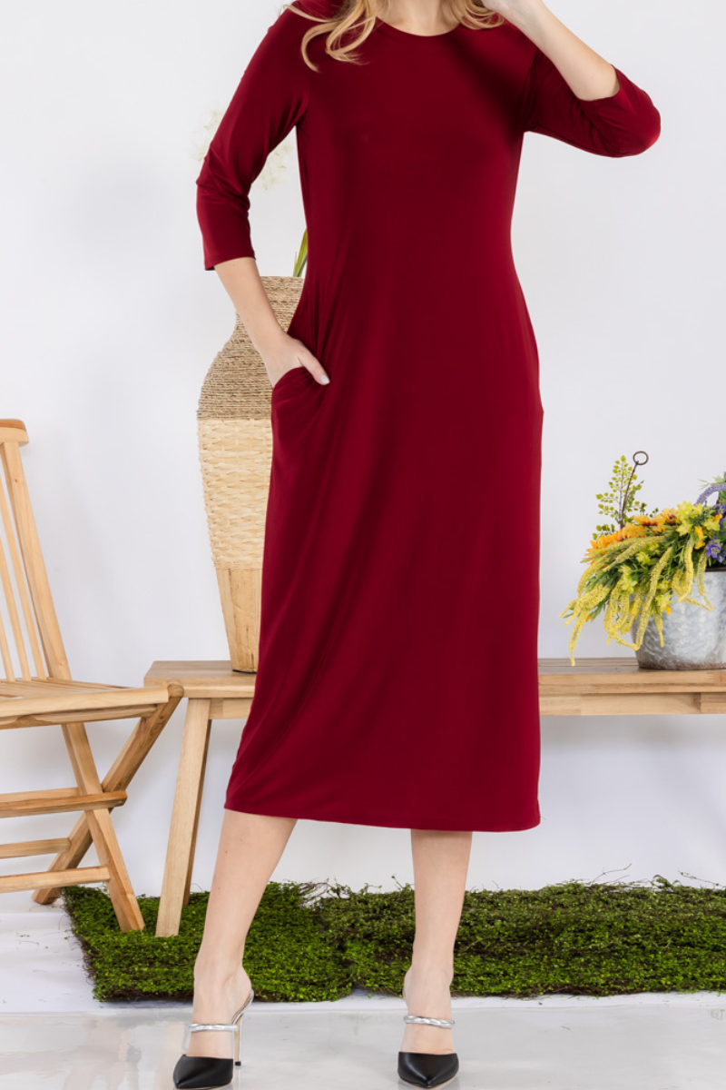 Celeste Clothing - Vente Robe – femme - ROBE À SUPERPOSER CLASSIQUE AVEC POCHES -CD4387512