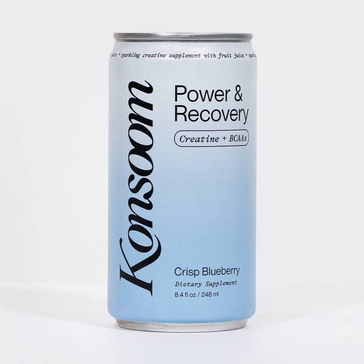 Sparkling Creatine Drink – Power & Recovery (Crisp Blueberry) for wholesale by Konsoom Foods