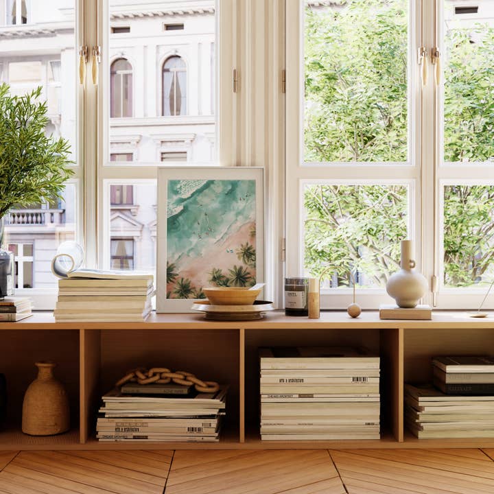 Haus and Hues - Wholesale Art Print - Aerial Watercolor2