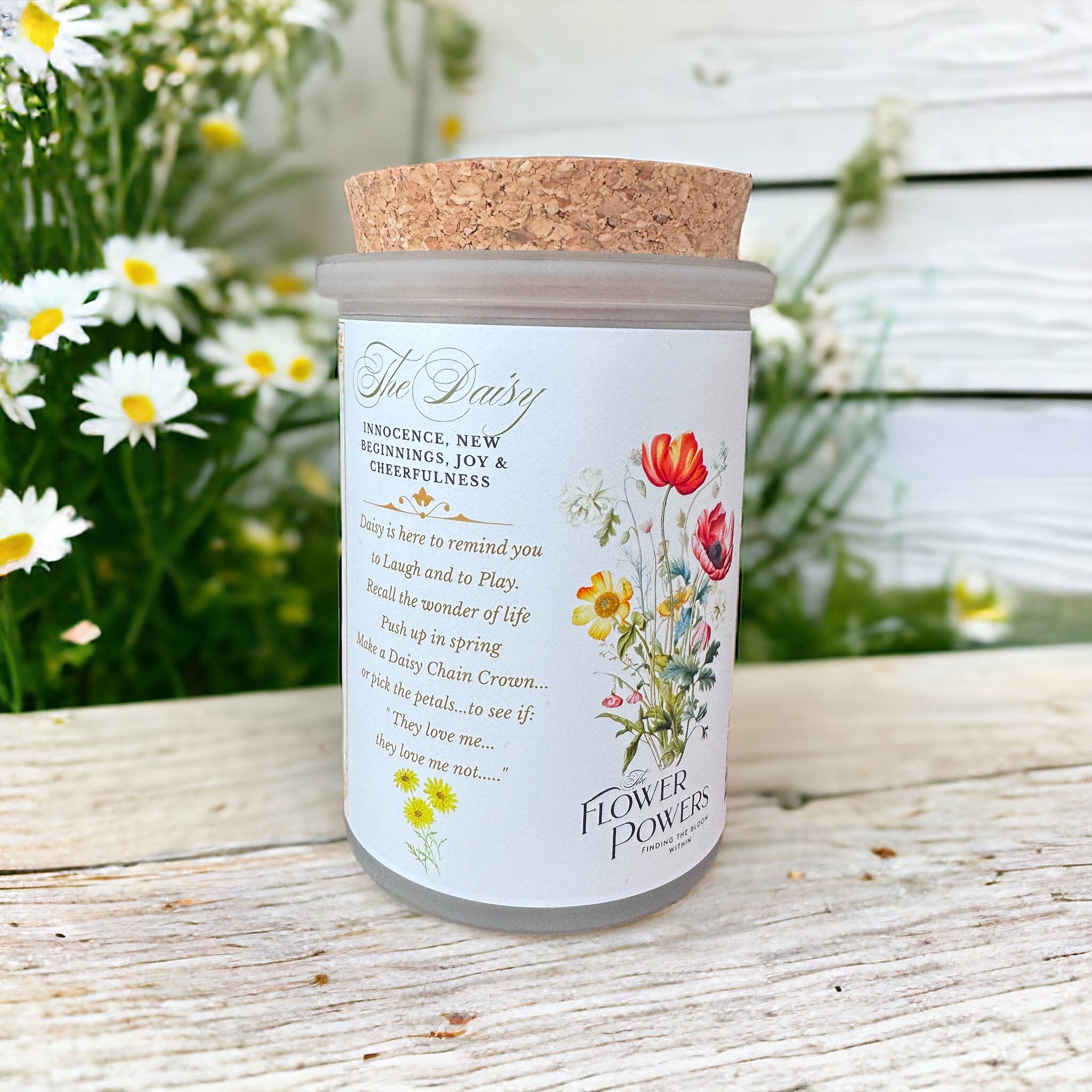 Montana Farmacy – wholesale Jar/filled candle – Flower Power © Candle Vintage Botanical Daisy Victorian4