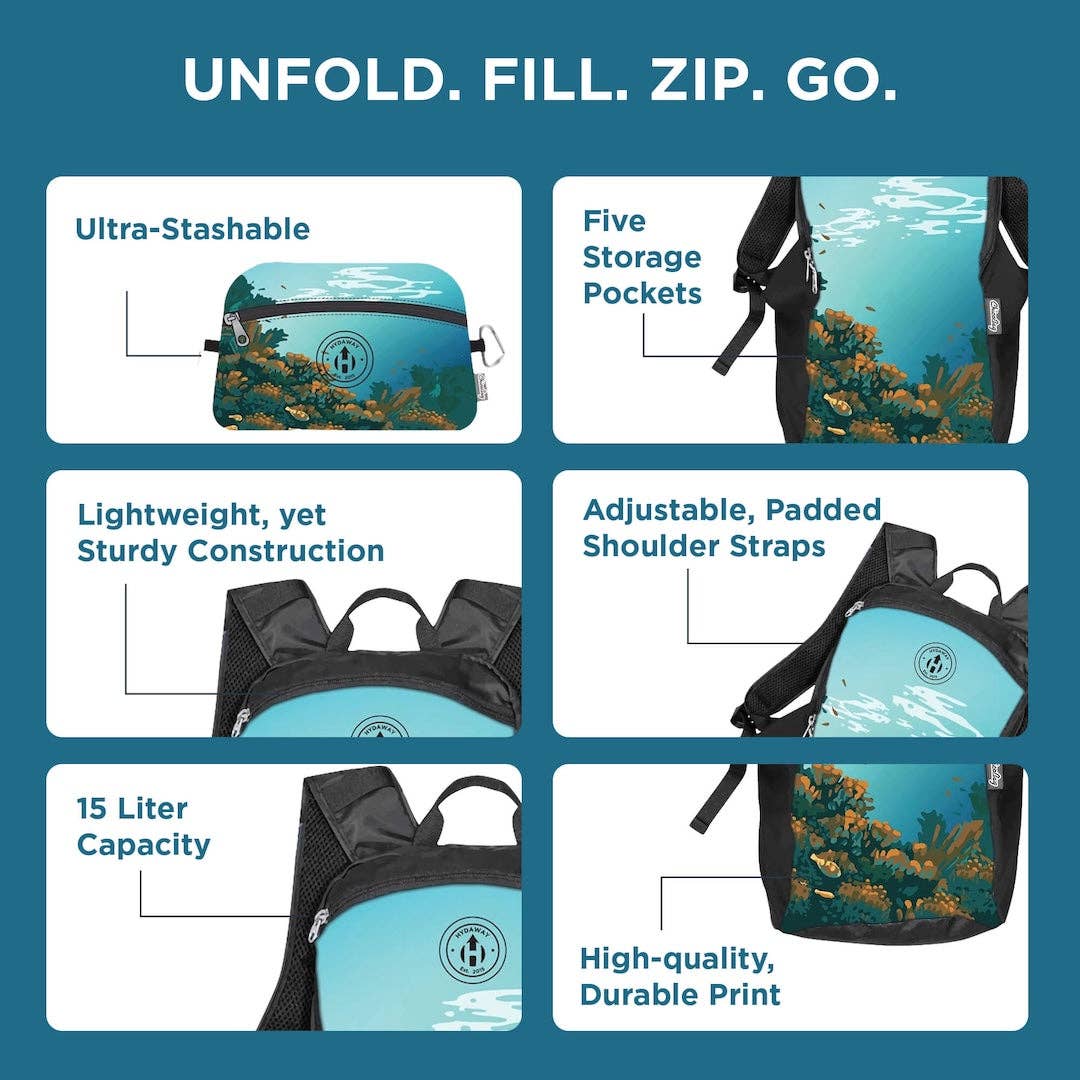 HYDAWAY – wholesale Ryggsäck - Unisex – Hopfällbar ryggsäck16