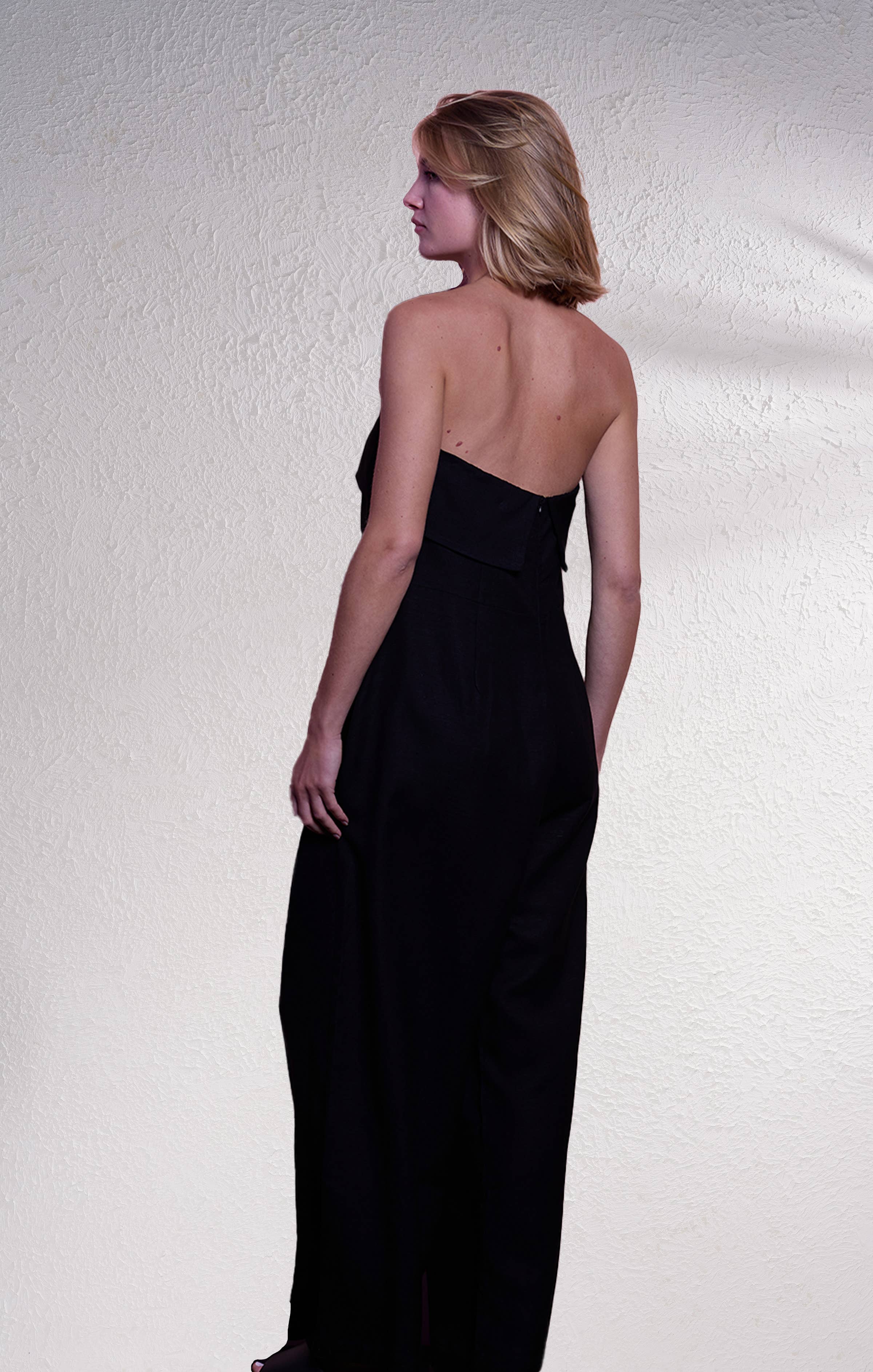 SMF - Wholesale Jumpsuit - Women's - 249629 - Linen blend bandeau jumpsuit10