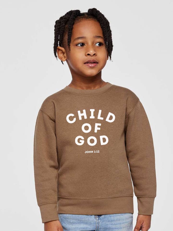 Little & Brave - Wholesale Sweatshirt - Kids - Child of God Crewneck – Kids Christian Sweatshirt1