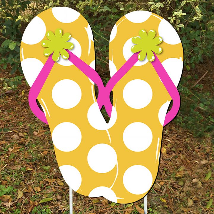 Steel Southern Designs - Wholesale Door Hanger - Outdoor Metal Art Flip Flop