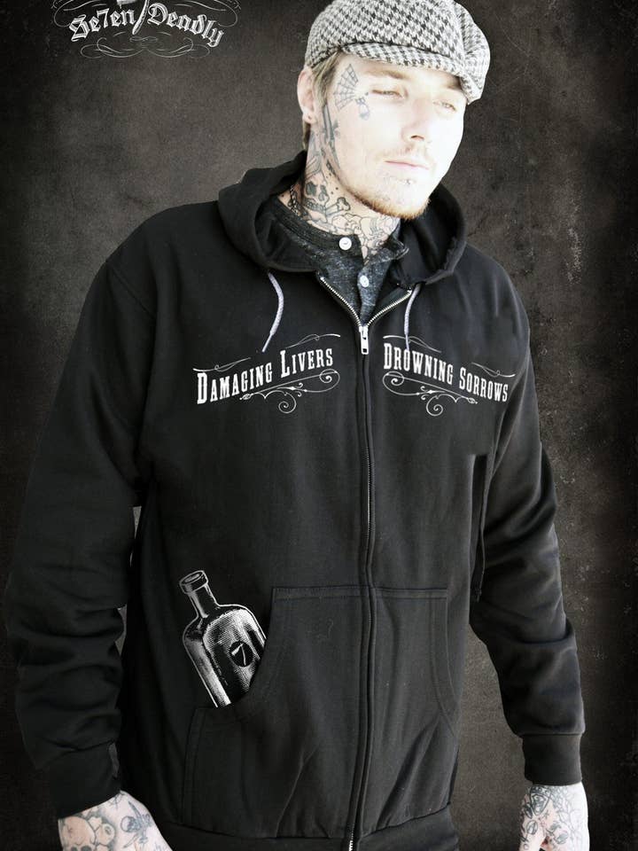 Bootlegger Alcohol Hoodie for wholesale by Se7en Deadly
