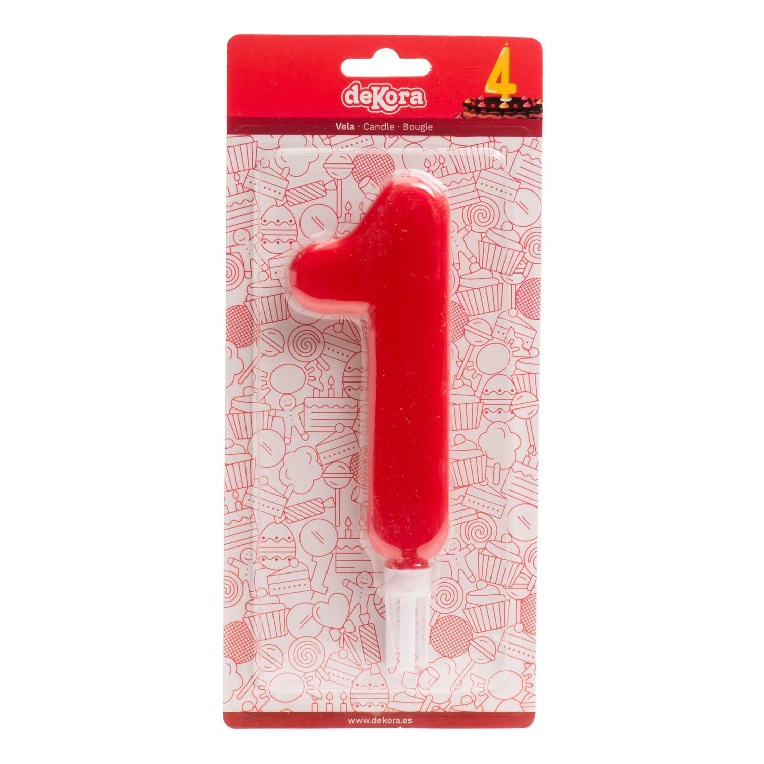 red Giant birthday candle for cakes, 15 cm for wholesale on Faire7