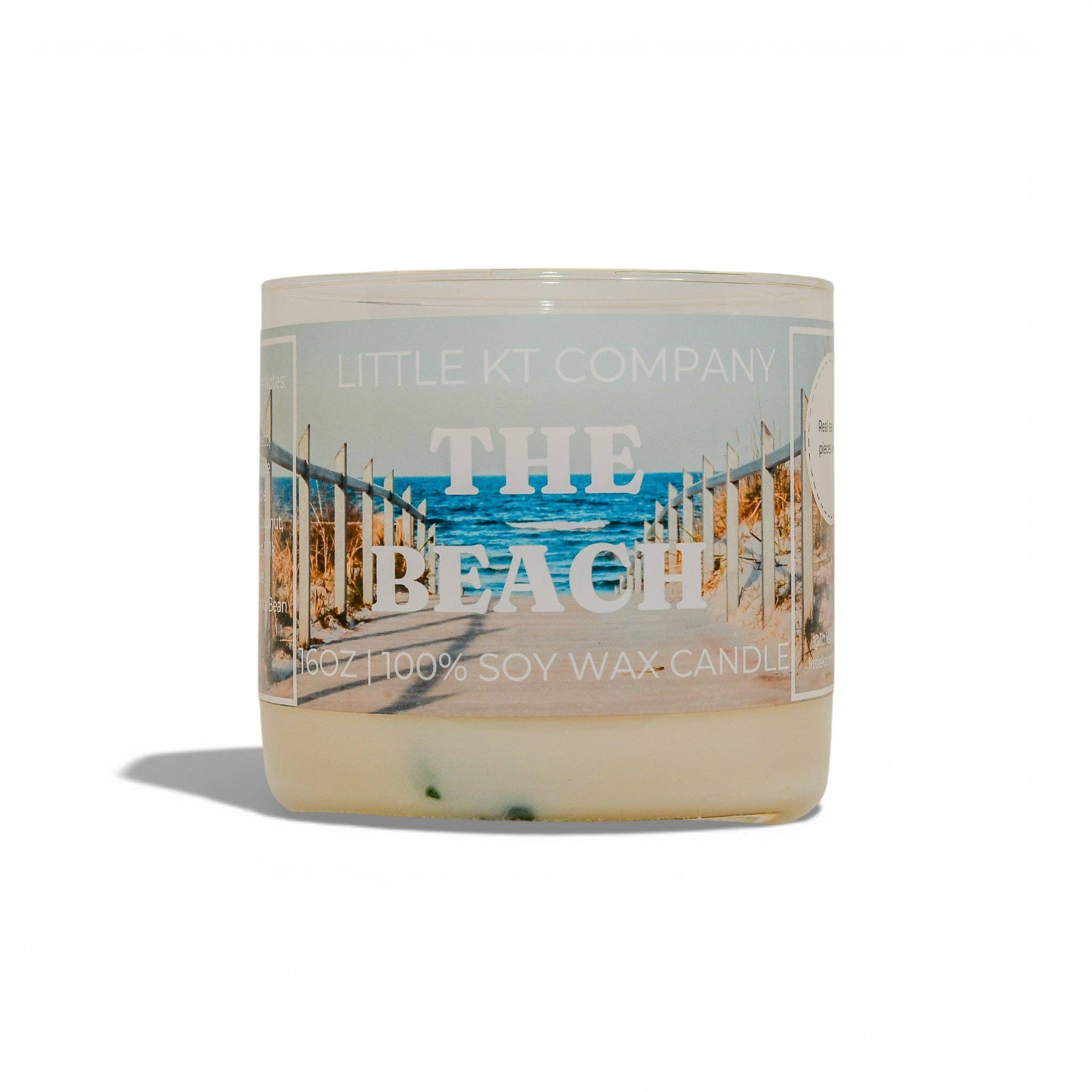 Little KT Company - Wholesale Jar/Filled Candle - The Beach Sea Glass Candle - Best Selling2