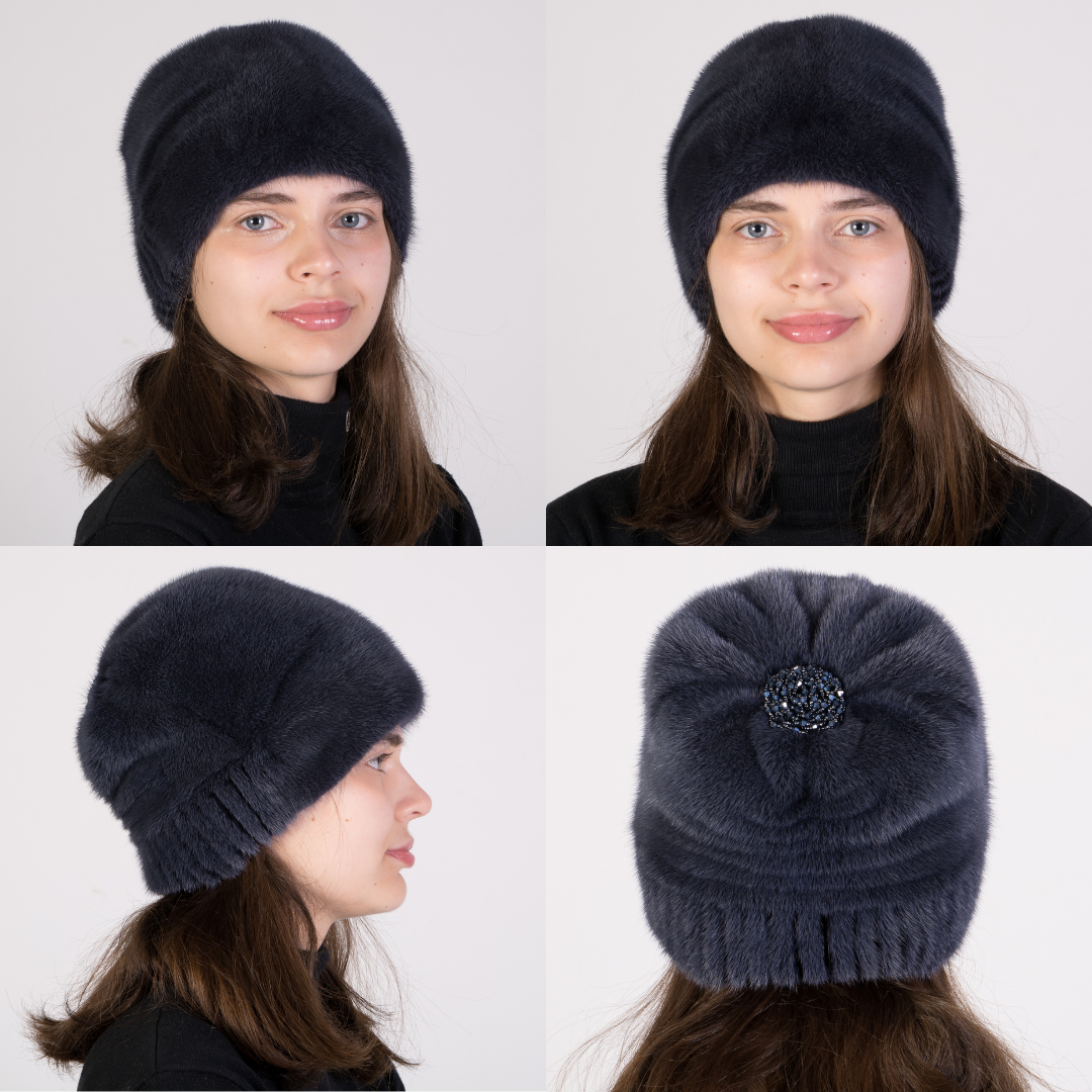 FurStyleUa – wholesale Mössa - Dam – Damernas äkta pälsmössa vinter minkmössa ryska pälsmössor kepsar6