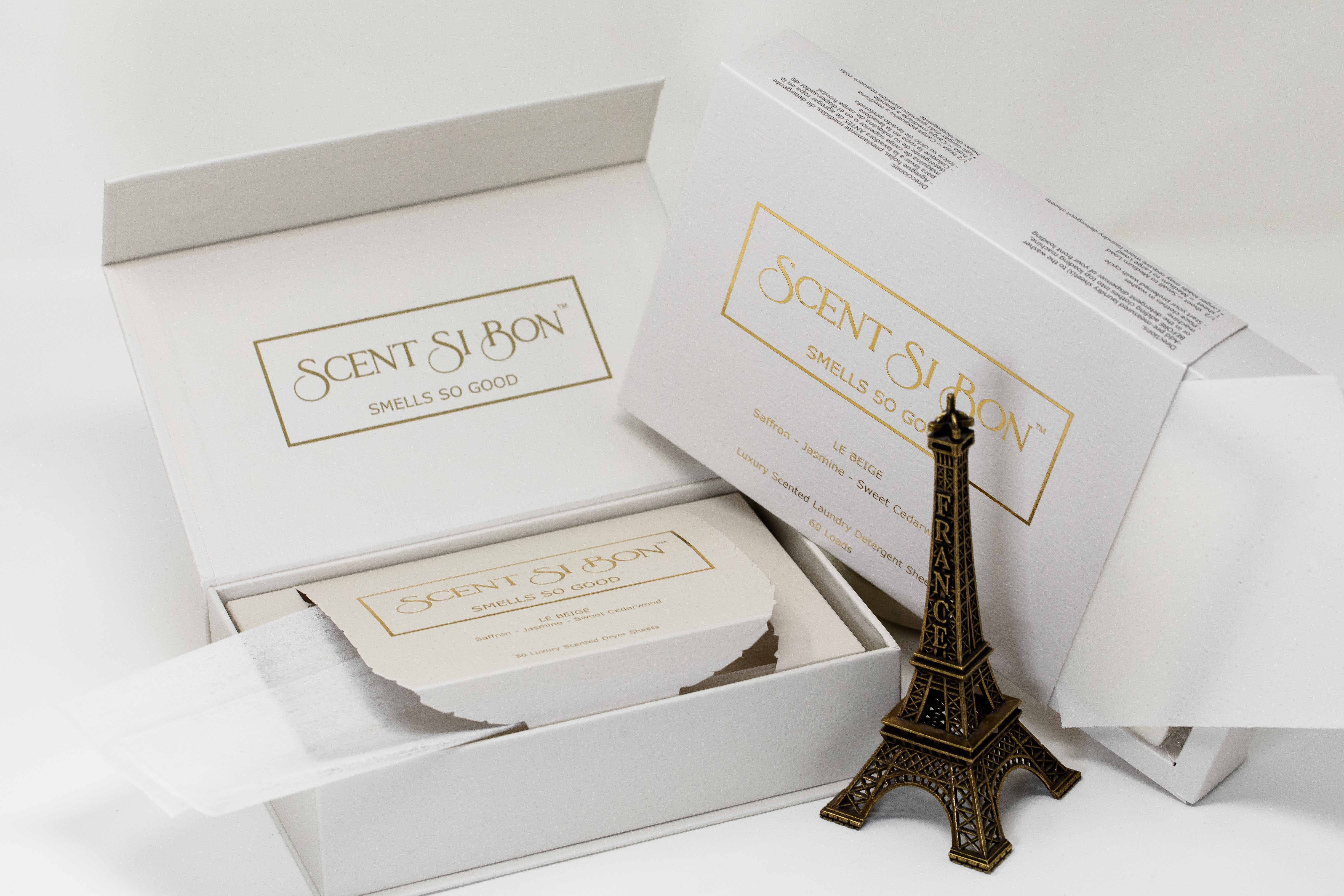 Scent Si Bon®️ - Wholesale Dryer Sheets - Scent Si Bon Le Beige Luxury Scented Dryer Sheets – 50 Count10