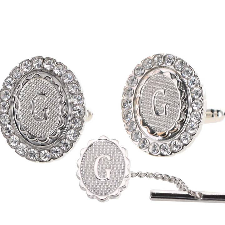 Dubal Brothers - Vendita all'ingrosso Gemelli - Gemelli e fermacravatte Vittorio Vico Bling iniziali: dalla A alla Z di Classy Cufflinks31