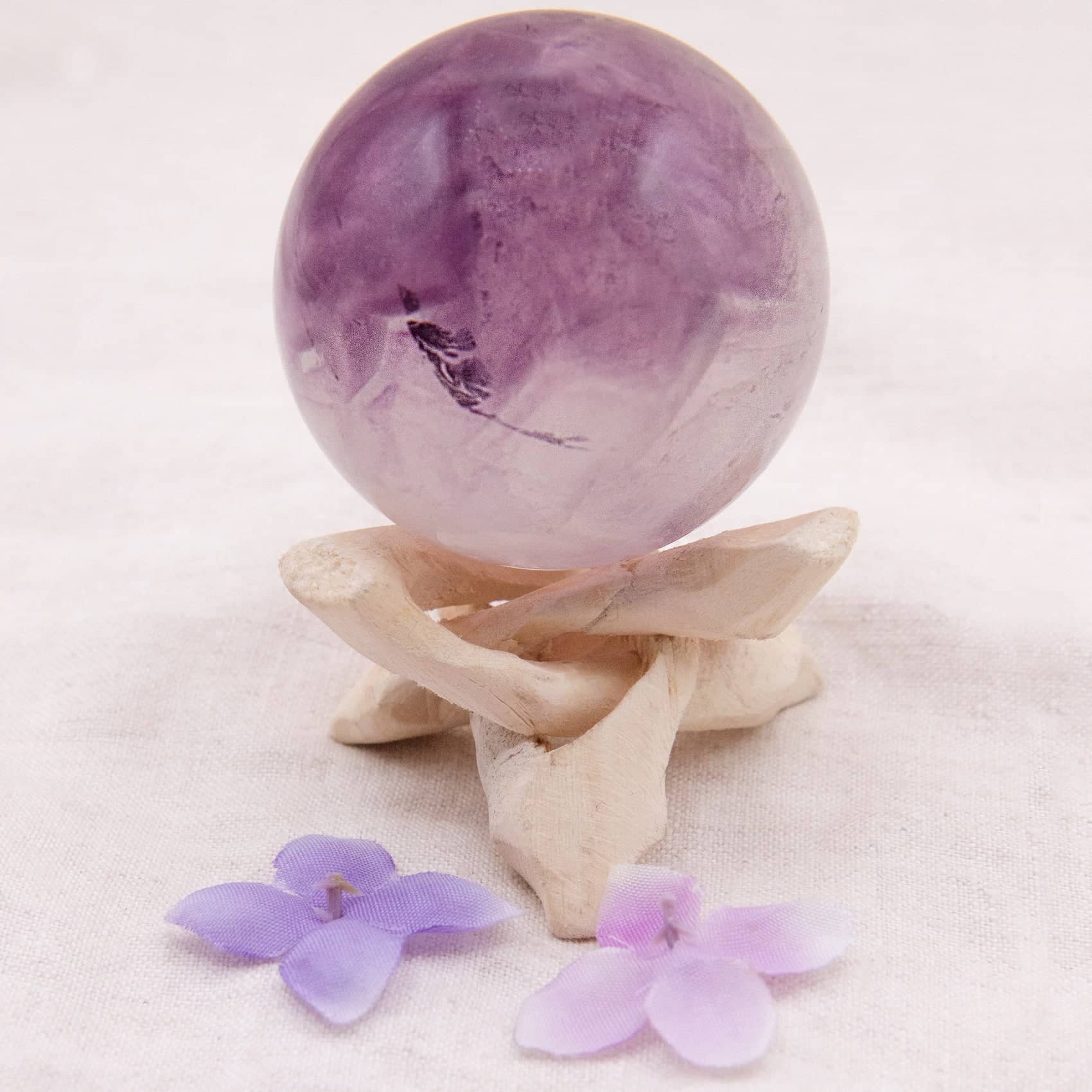 Tiny Rituals - Wholesale Spiritual Stone/Crystal - Rare Rainbow Fluorite Spheres - AAA Premium Quality0