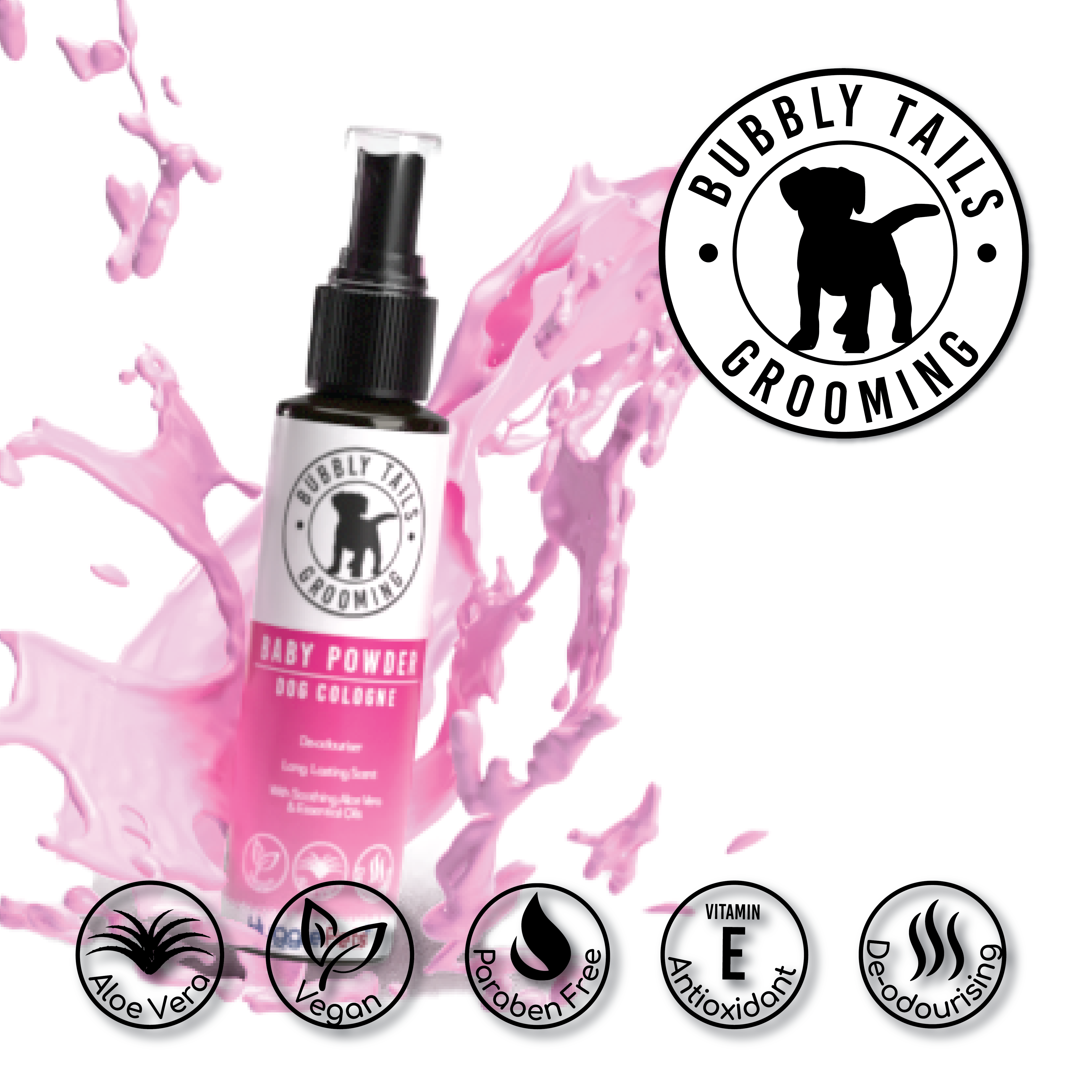 HugglePets – wholesale Pet spray – Dog – HugglePets Bubbly Tails Dog Cologne14
