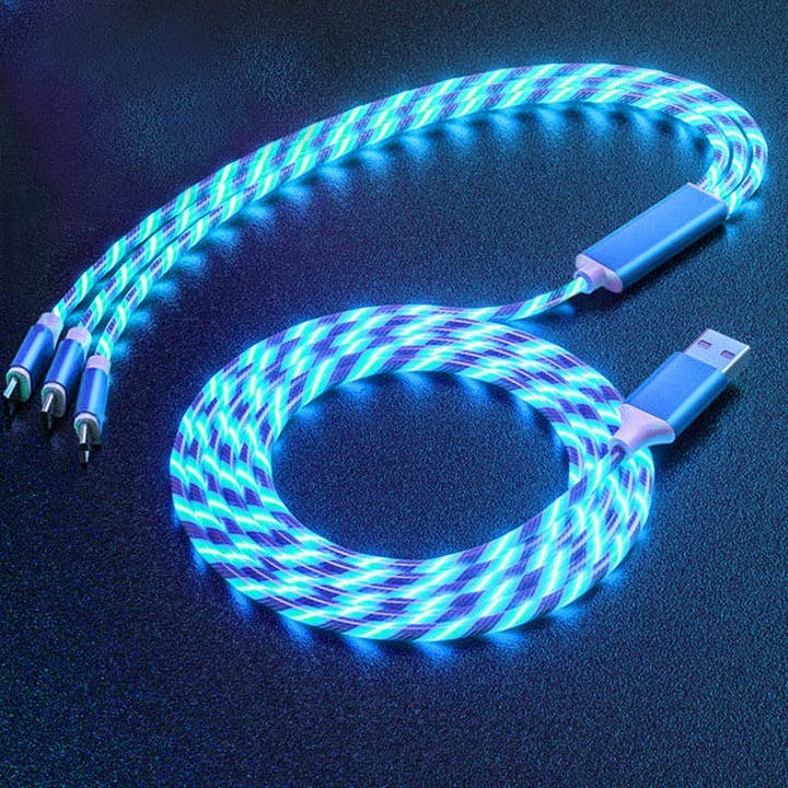 Tech Trendz - Wholesale Charging Cable - All in One - Flowing current light up cable3