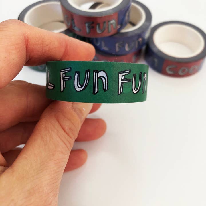 Cool Cool Fun Fun Washi Tape for wholesale by ARTJADEN