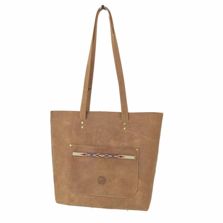 Leather Tote Bag, Handmade tote for wholesale by Split Rail Leather