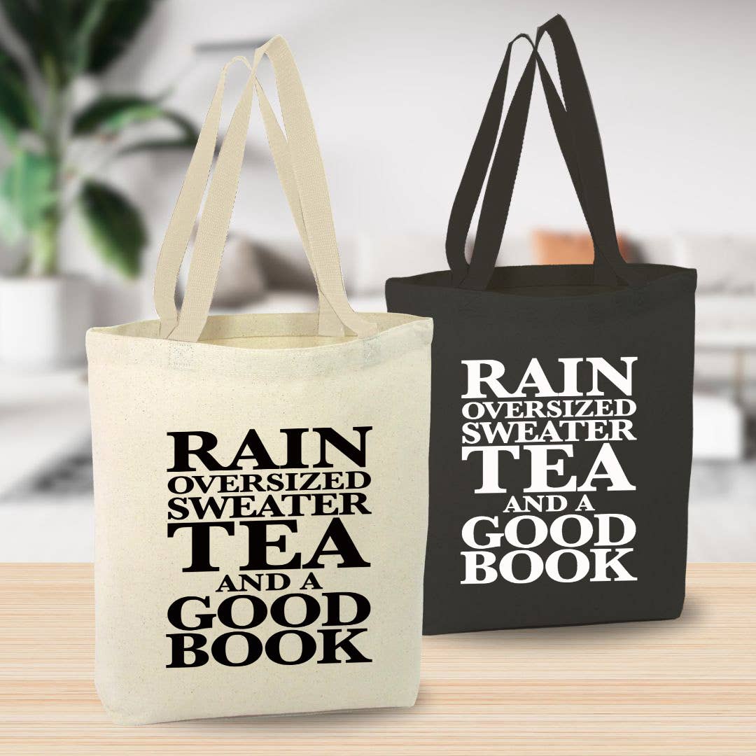 Anna B. Shop - Wholesale Tote Bag - Unisex - Book Lover Tote Bag, Rain, Tea, Sweater Bag, Custom3