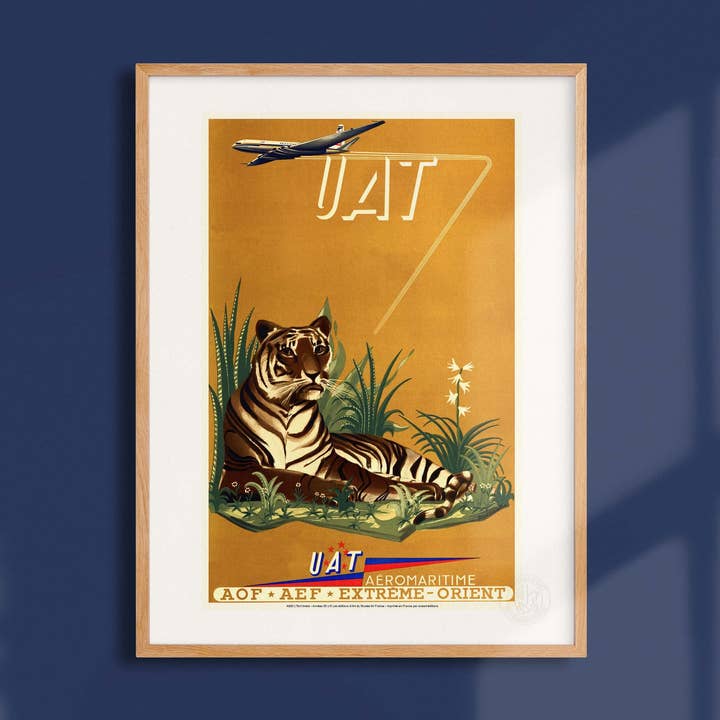 Affiche Air France UAT / Aeromaritime / AEF AOF - AFL0882 pour la vente par Oneart