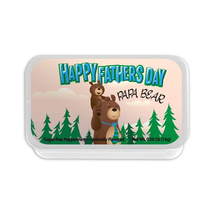 Father's Day Themed Mint Tin with Peppermints for wholesale by AmuseMints
