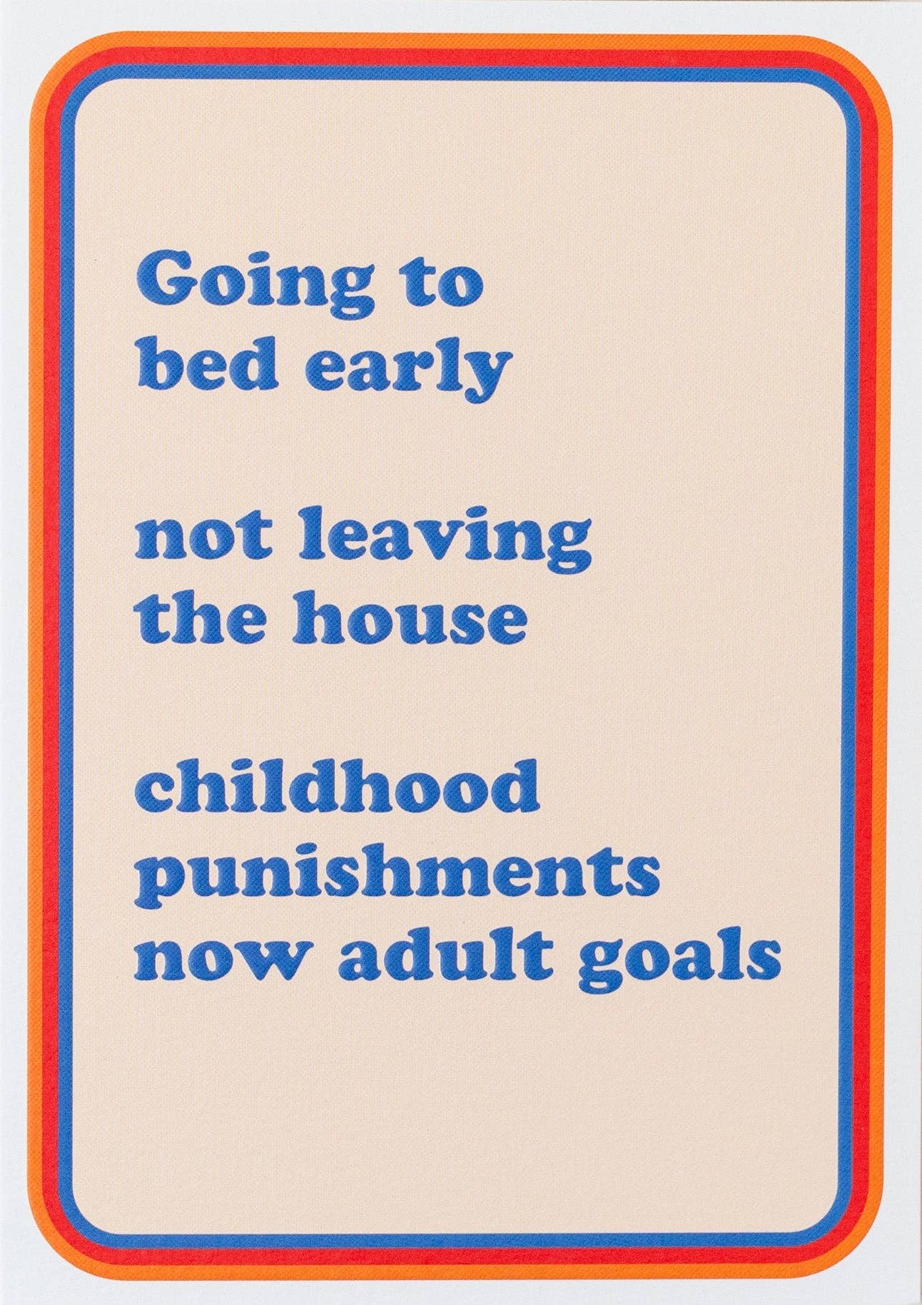 Cath Tate Cards - Wholesale Everyday Greeting Card - ADULT GOALS1