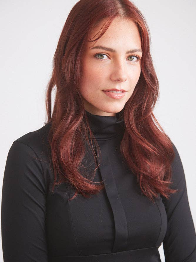 Solid Citizen Equestrian - Wholesale T-Shirt - Women's - Haley | UV Base-layer | Riding top | Turtleneck Sun-shirt | Black11