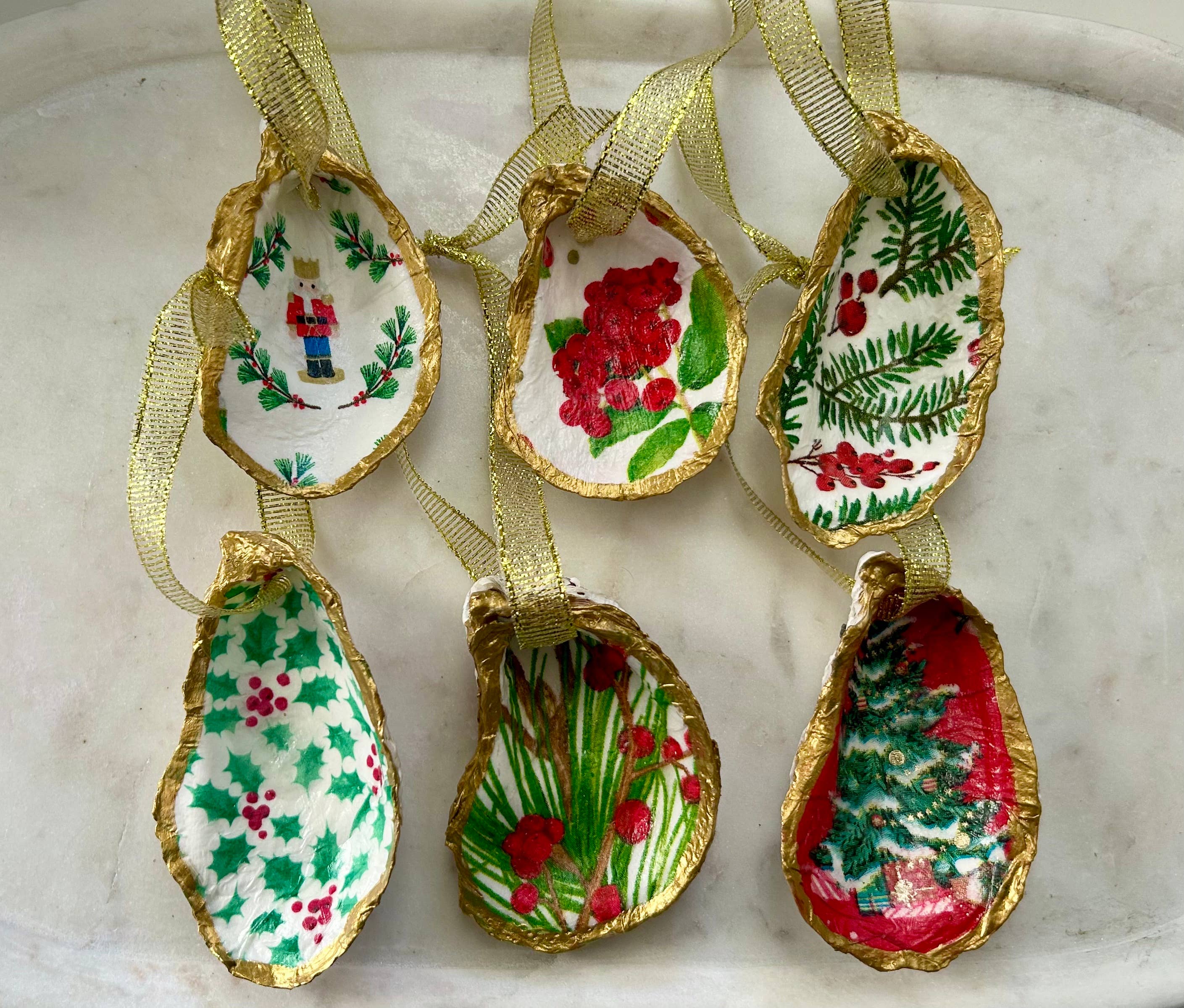 Del Mar Designs DC – Engroshandel Pynt – FERIE Østerskals Ornament-Mistelsten2