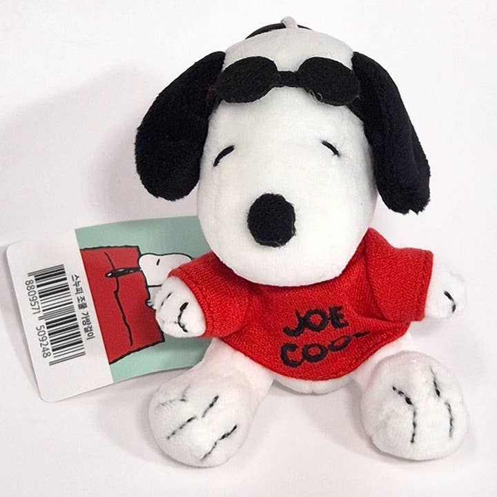 K_Wonderland - Wholesale Keychain - Unisex - Peanuts Snoopy Joe Cool Key Chain Bag Charm Ring