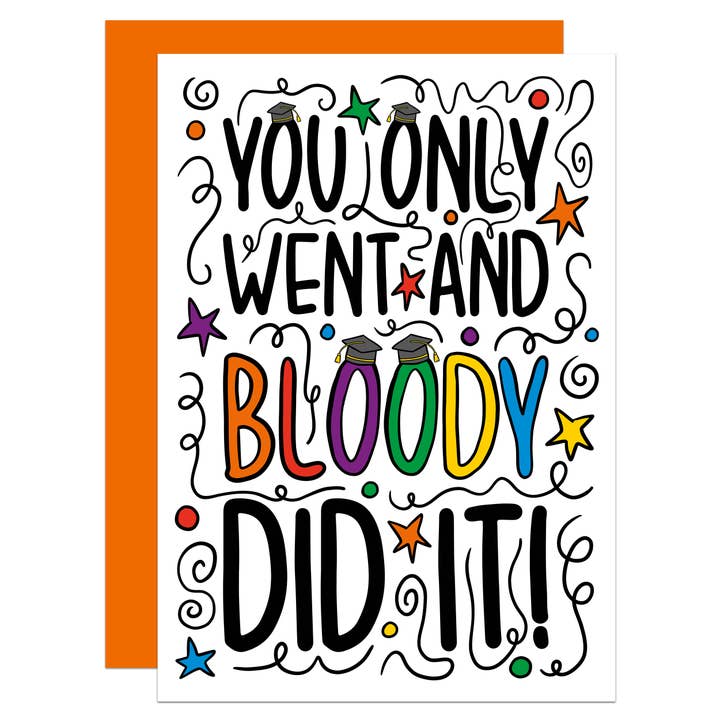 You Did It Graduation A6 Card for wholesale by TeePee Creations