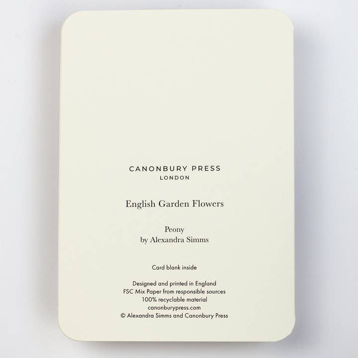 Canonbury Press – Engroshandel Takkekort – Pæon Hilsen Kort | Fødselsdagskort | Luksuskort3