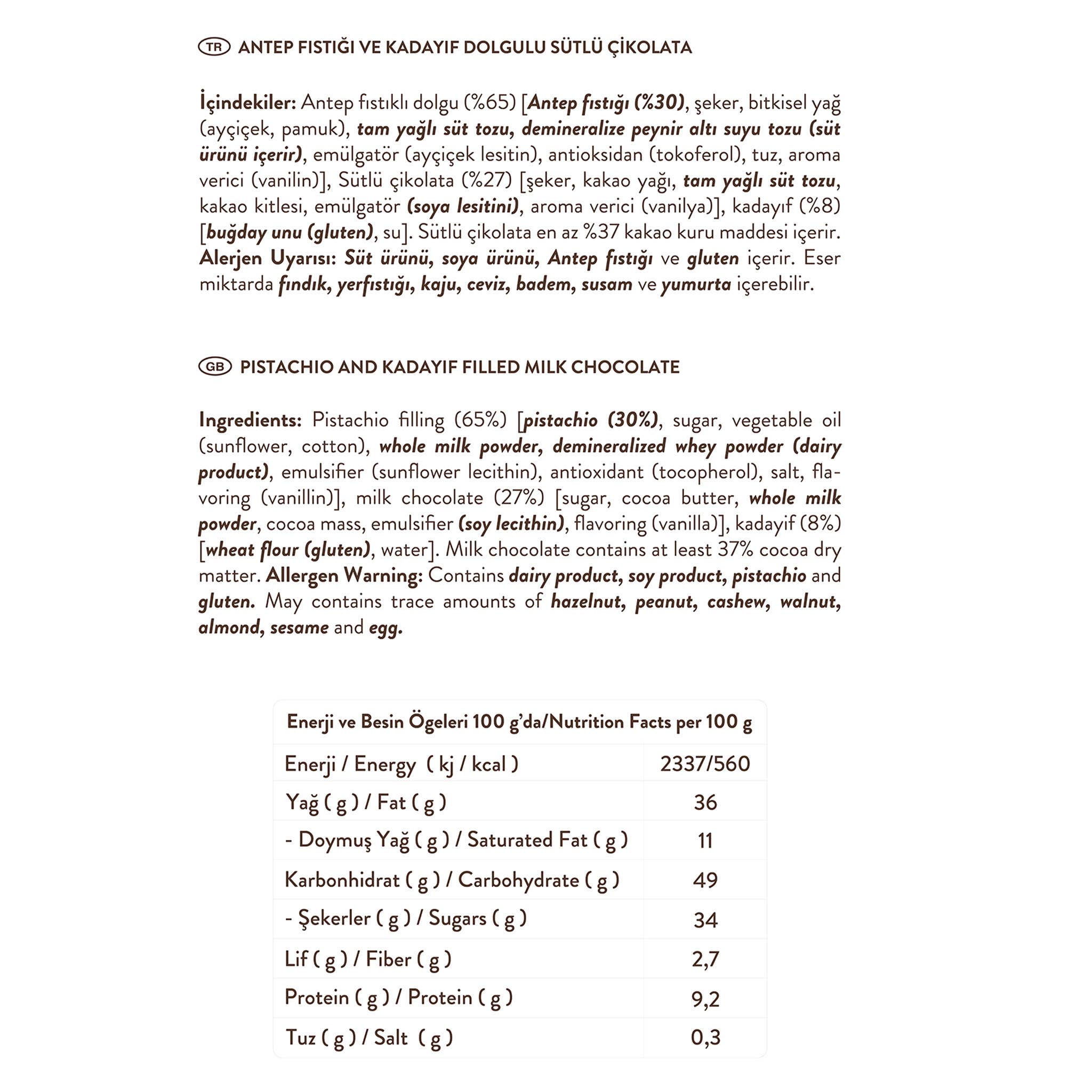 Patislove - Vente Barre chocolatée - Chocolat au lait fourré pistache et kadayif, 30 g6