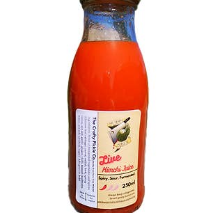 Kimchi Juice - Fermented kimchi juice shots for wholesale by The Crafty Pickle Co.