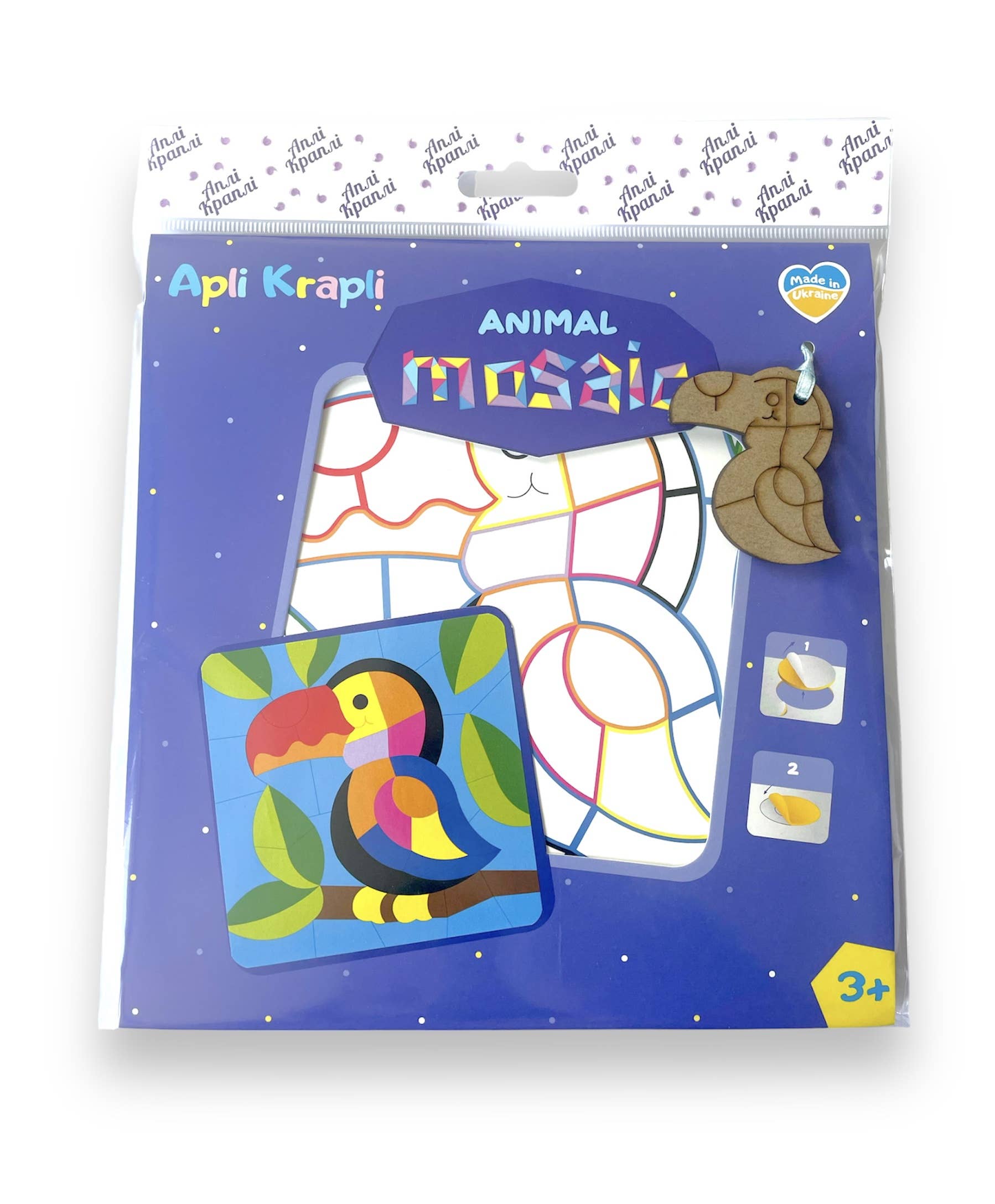 HARMANDI - Vendita all'ingrosso Puzzle - Bambini - Toucan - Kit mosaico in schiuma - Appli Krapli3