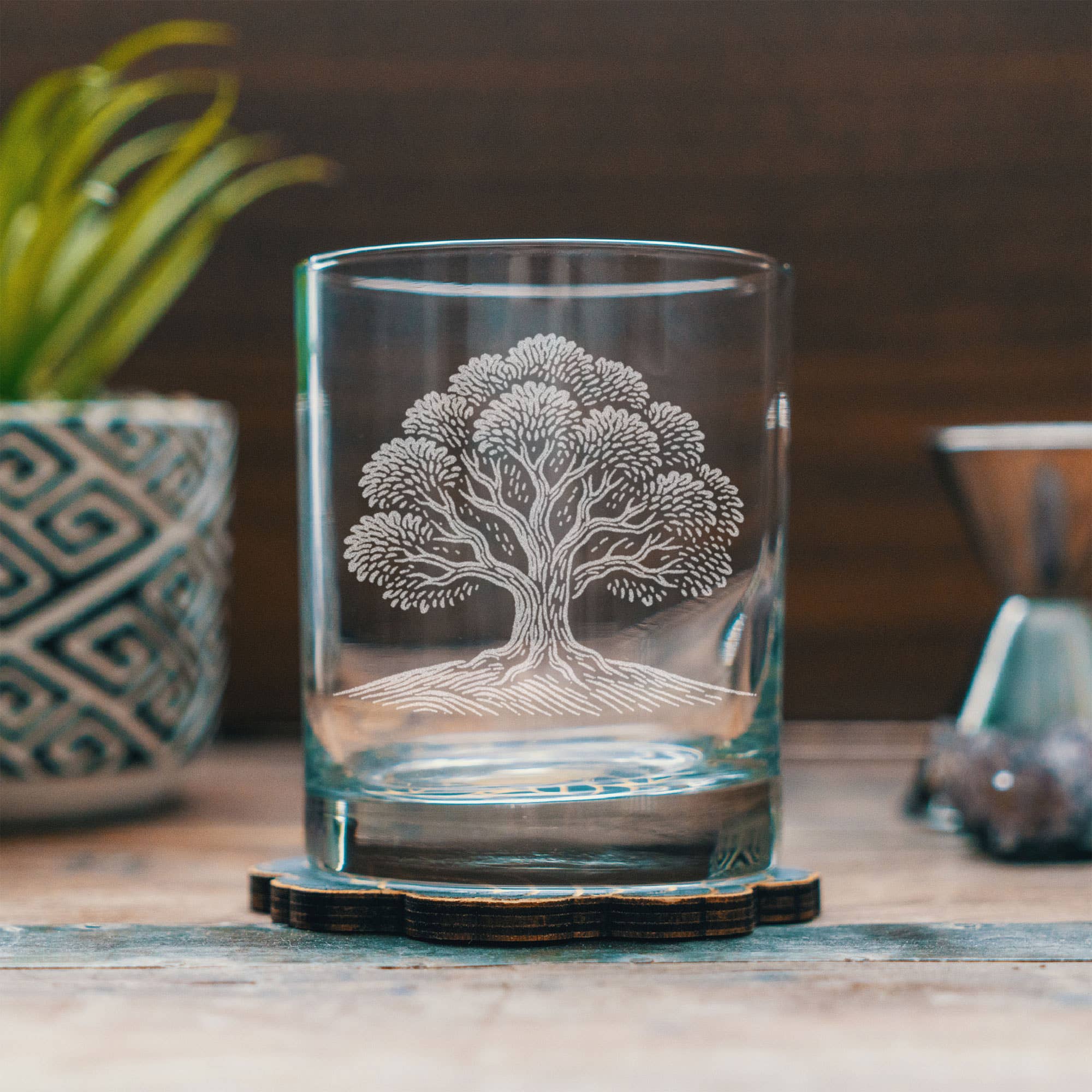 Benoit's Design Co. - Wholesale Cocktail/Liquor Glass - Live Oak Tree Drinking Glasses7