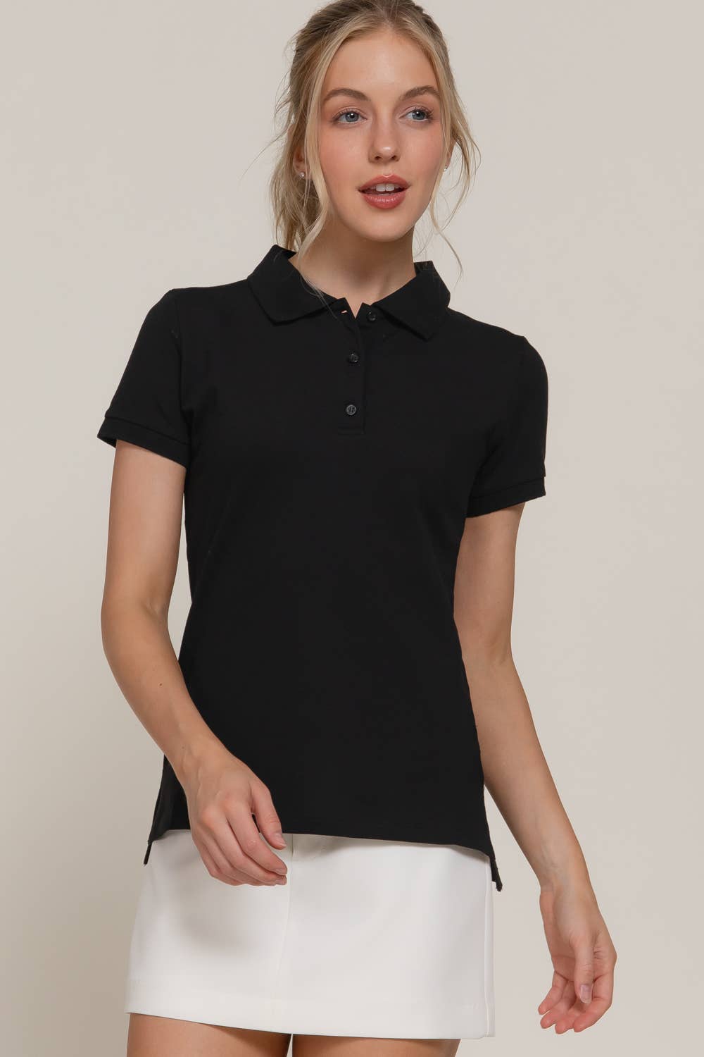 Active Basic | Active USA - Wholesale Polo - Women's - Short Sleeve Classic Pique Polo Top43