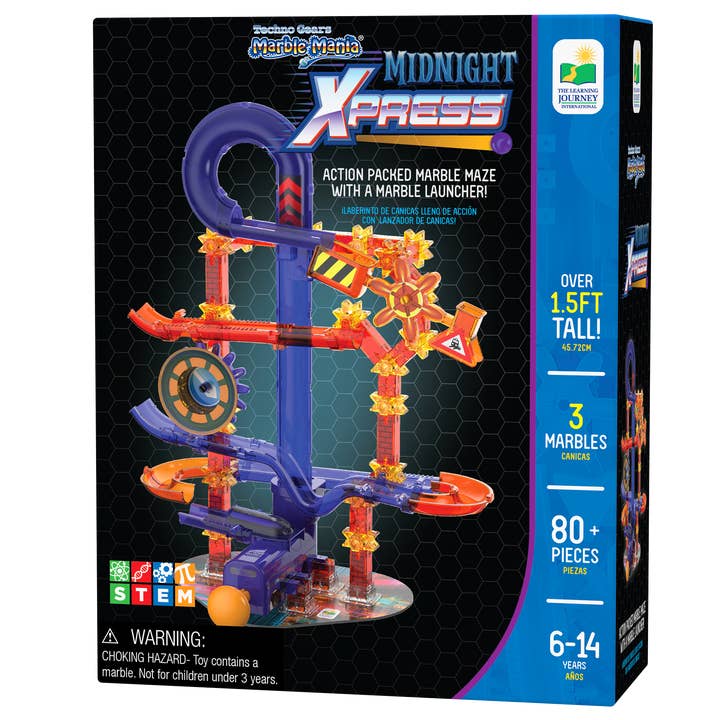 The Learning Journey - Wholesale Building Set - Kids - Techno Gears Marble Mania Midnight Xpress (80+pcs) (NEW)1