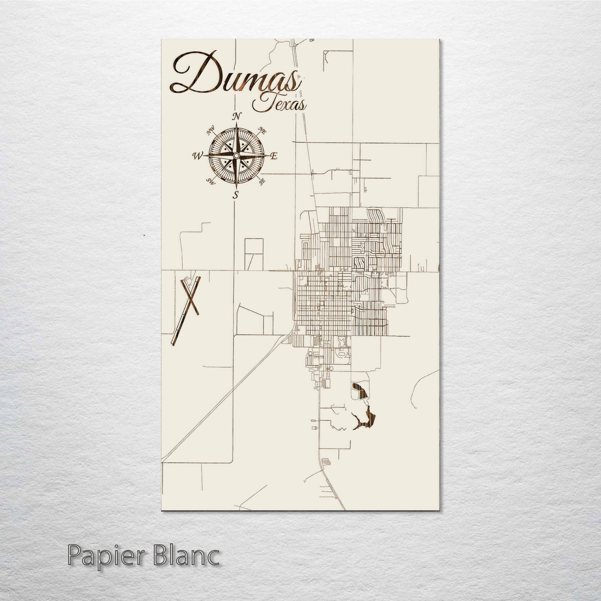 Fire & Pine - Vente Cartes - Texas : carte des rues de Dumas3