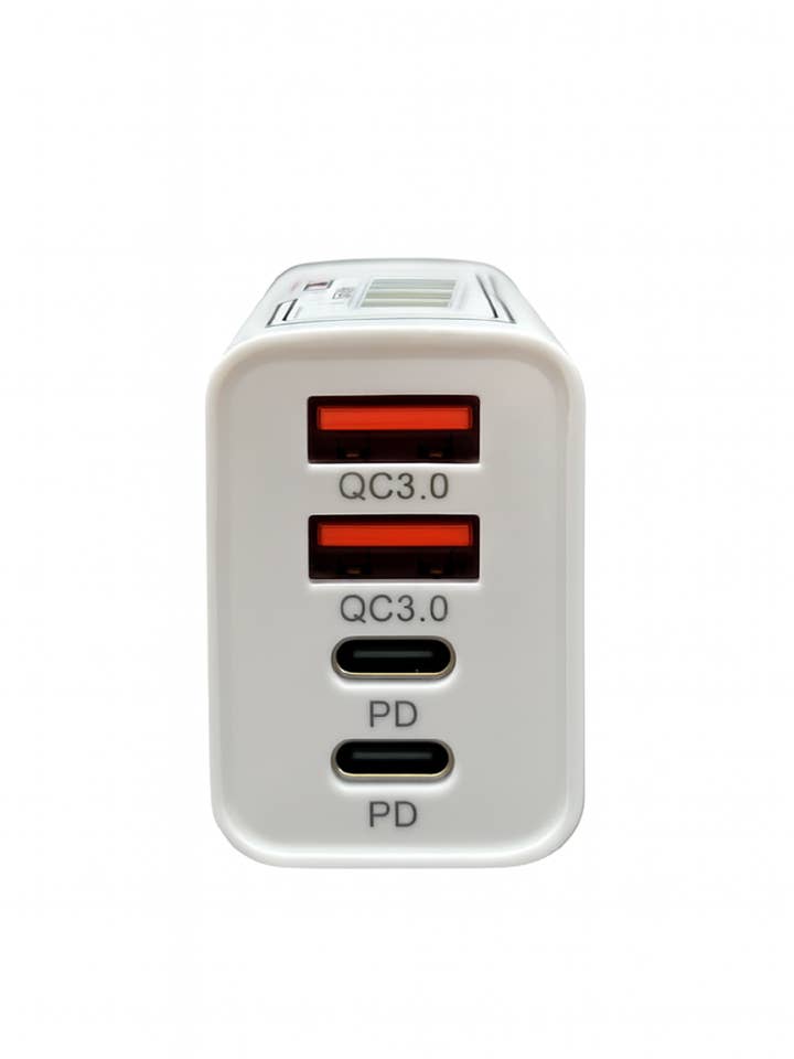 Carregador de Parede Elegante com Dupla PD + Dupla USB MW877 por atacado de Mighty Wireless