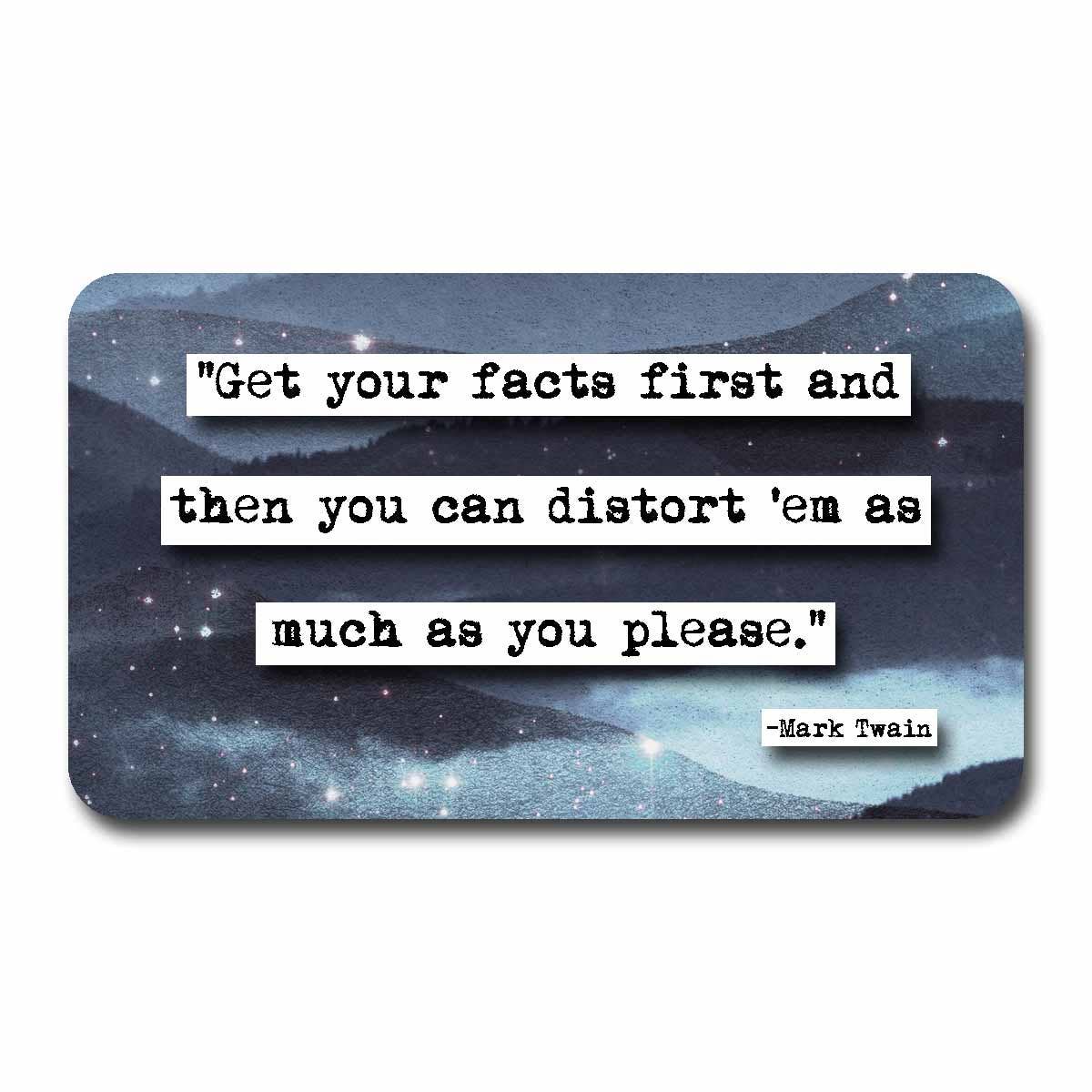 ChicalooKate - Vente Carte de vœux classique - Mark Twain - Mini cartes de citation Pocket Wisdom11