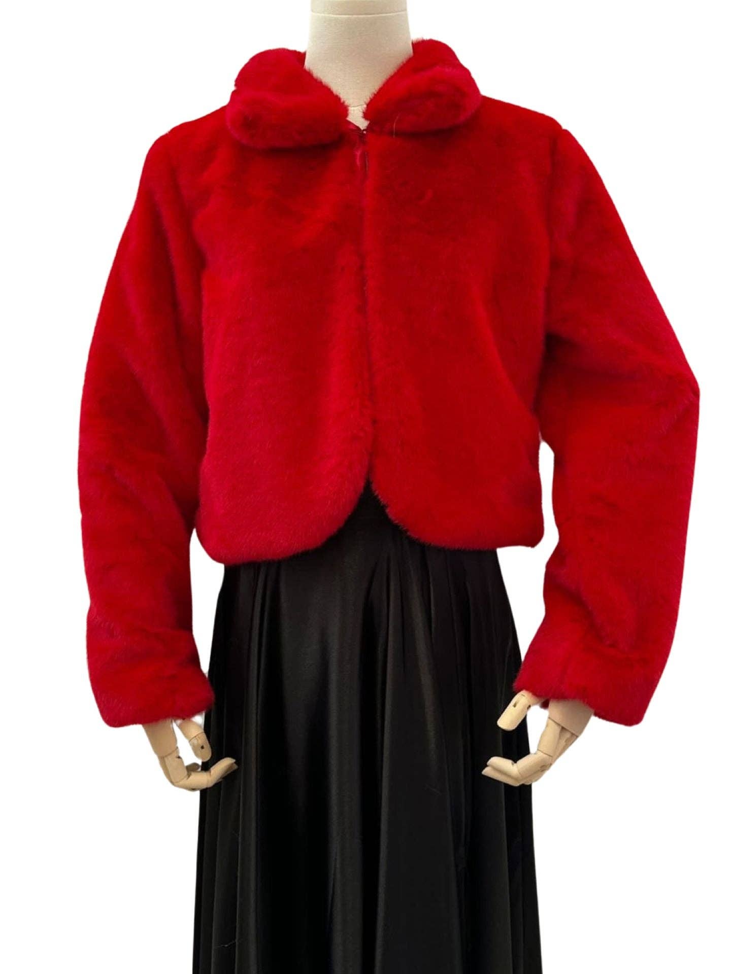 red Synthetic Hair Bolero V001-1 for wholesale on Faire7