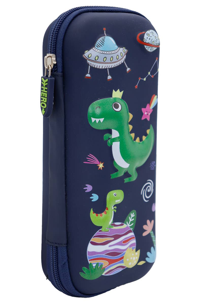 Cap Zone - Wholesale Pencil Case/Pouch - Little Boys Dinosaur Galaxy Embossed School Pencil Case4
