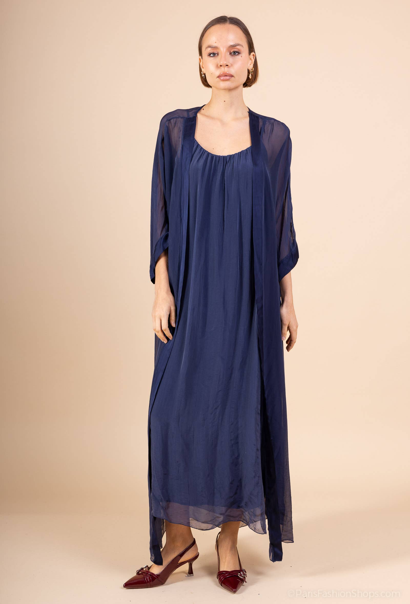 Shyloh - Wholesale Jacket - Women's - Long silk jacket 1341212