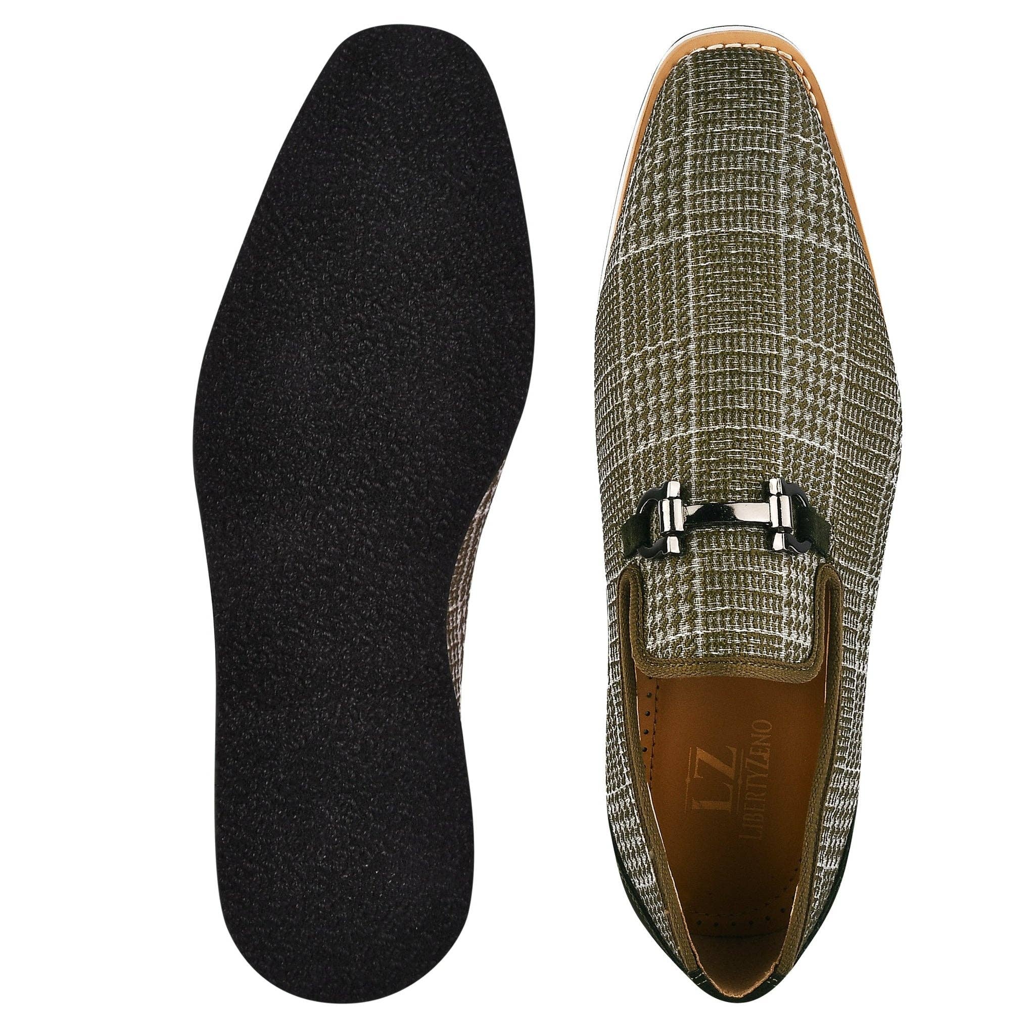 LIBERTYZENO - Wholesale Loafers - Men's - Megaball mens Casual textile printed buckle shoes6