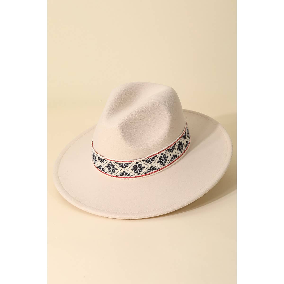 Anarchy Street - Wholesale Fedora - Women's - Patterned Ribbon Fedora Hat2