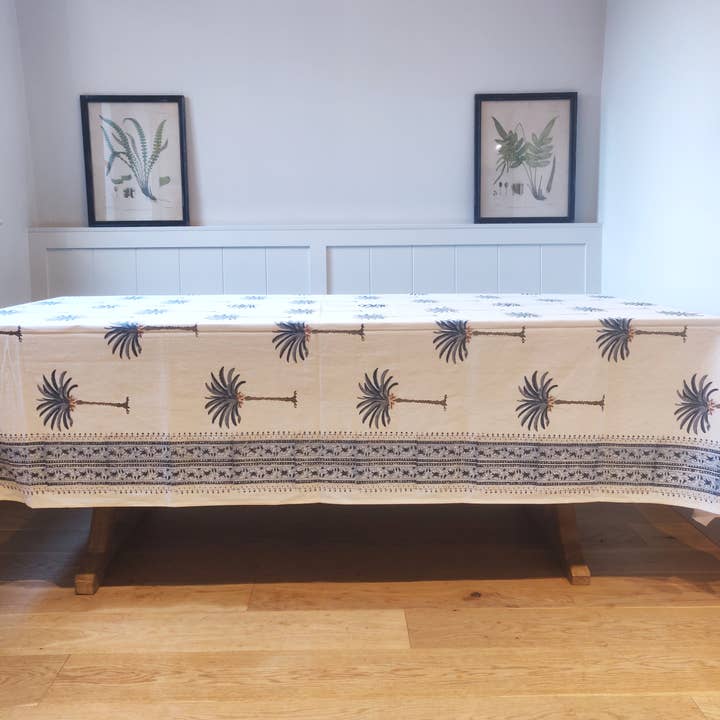 LNH EDIT - Wholesale Tablecloth - Palm Tree Blue XXL Tablecloth5