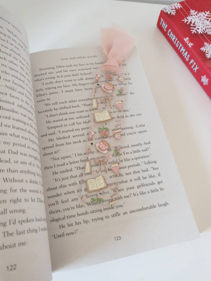 Bookish Tea Time Acrylic Bookmark for wholesale by Be Bold Stay Bold