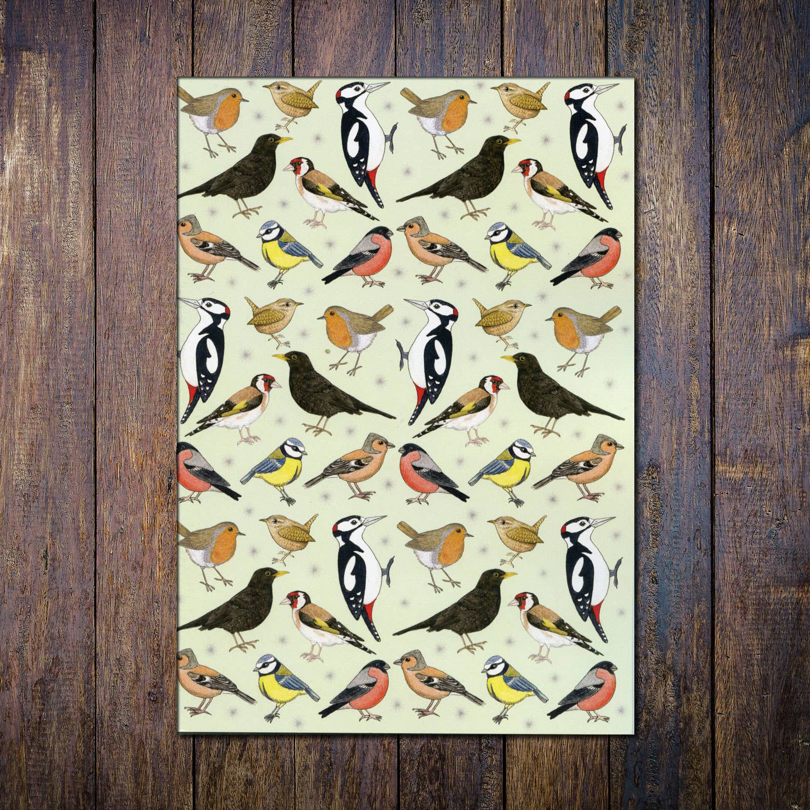 Rie Designed – wholesale Notebook – Garden Birds A5 Plain Paper Recycled Notebook5