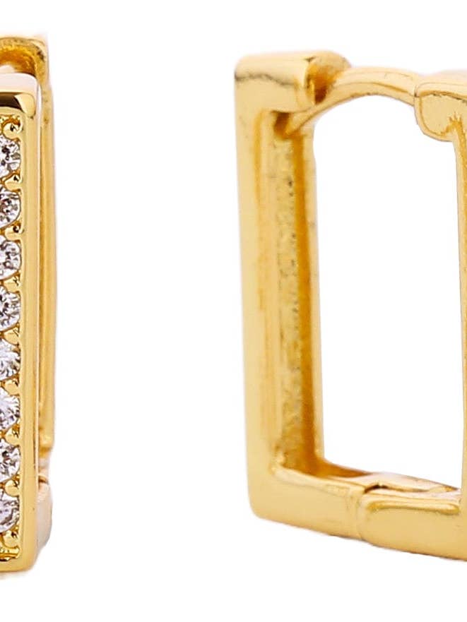 SJE310217 14K Dipped Geometric Shaped Hoop Earrings for wholesale by MiMi Wholesale