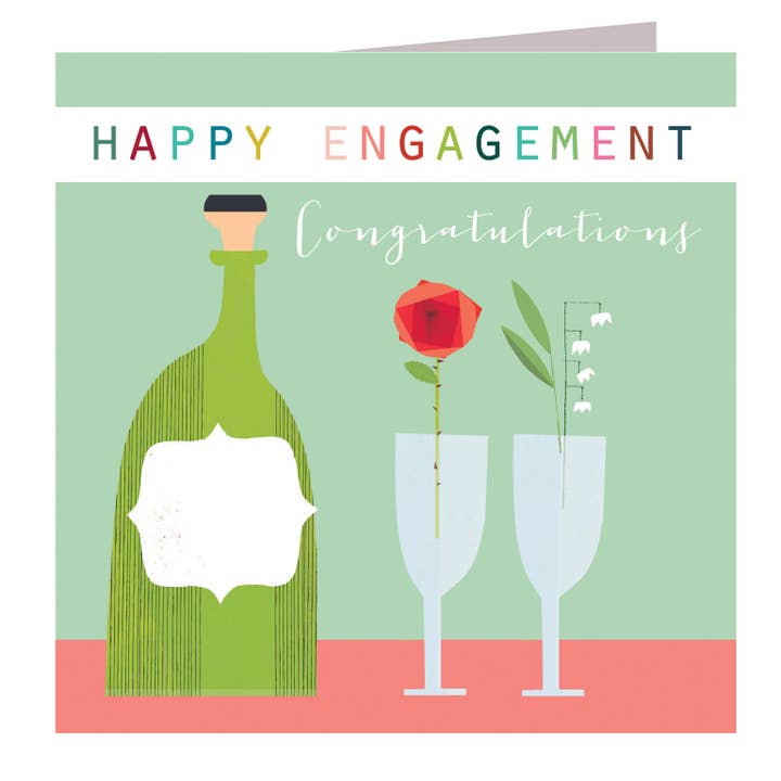 TC11 Happy Engagement Greetings Card for wholesale by Kali Stileman Publishing