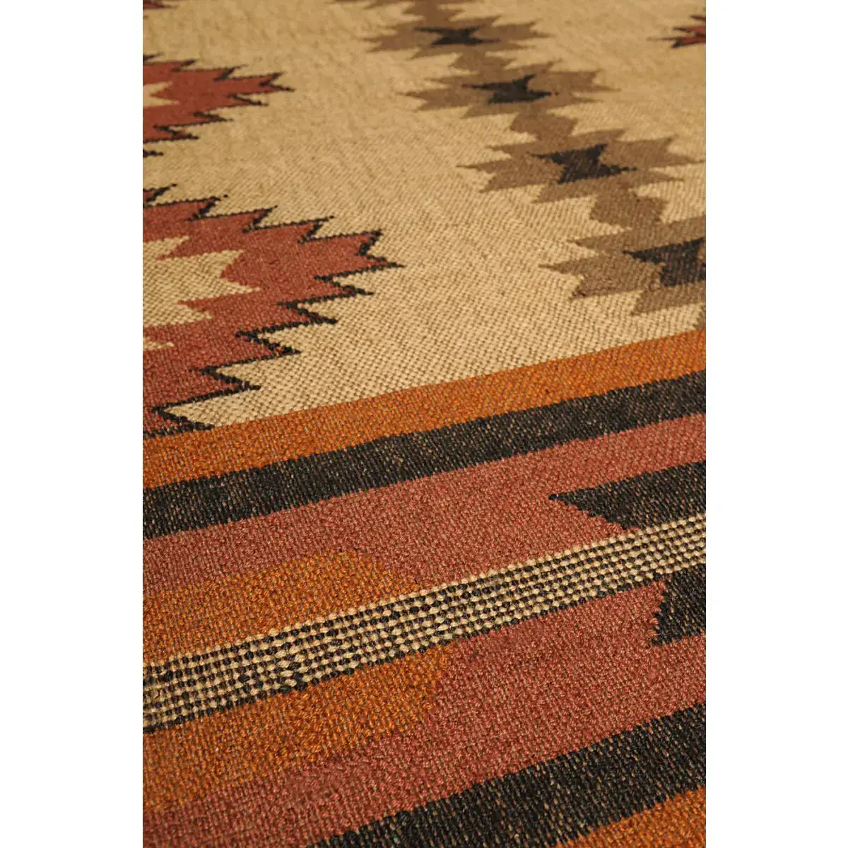 B A O B A B - Maison - Wholesale Area Rug - Ottoman Kilim Rug Wool and Jute Edirne pattern1